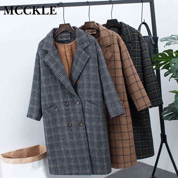 women's plaid velvet thick woolen jacket thicken fleece long wool coats female winter spring korean loose warm coat outwear 210524, Black 
women's plaid velvet thick woolen jacket thicken fleece long wool coats female winter spring korean loose warm coat outwear 210524, Black