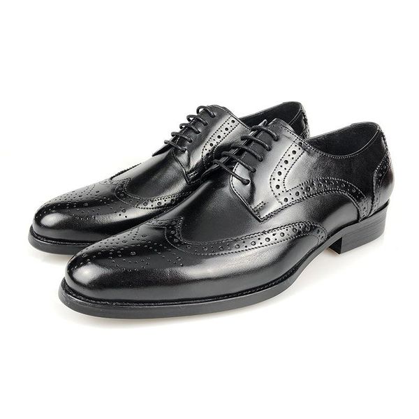dress shoes oxford fashion business man handmade wedding shoe designer formal genuine leather men, Black
dress shoes oxford fashion business man handmade wedding shoe designer formal genuine leather men, Black