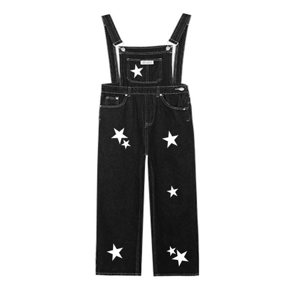 women's jeans denim jumpsuit women vintage five pointed star print loose overalls streetwear rompers fashion big pockets washed bib pan, Blue
women's jeans denim jumpsuit women vintage five pointed star print loose overalls streetwear rompers fashion big pockets washed bib pan, Blue