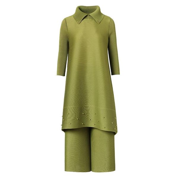 women's two piece pants retro autumn dress two-piece set temperament aging loose large, White
women's two piece pants retro autumn dress two-piece set temperament aging loose large, White