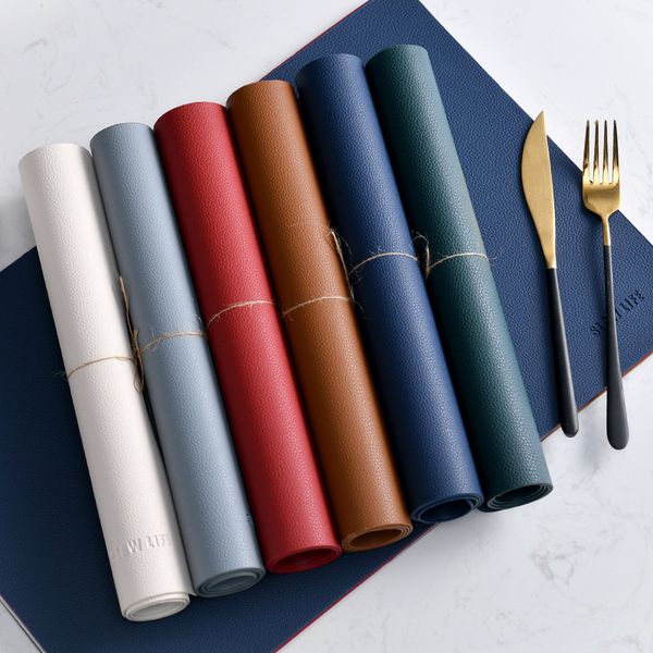 nordic household leather meal pad l restaurant western rectangular waterproof and oil proof tableware
nordic household leather meal pad l restaurant western rectangular waterproof and oil proof tableware