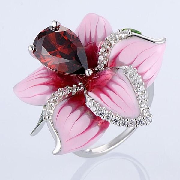 cluster rings luxury red rose flower 925 sterling silver for women party creative ring fashion jewelry handmade enamel gifts, Golden;silver
cluster rings luxury red rose flower 925 sterling silver for women party creative ring fashion jewelry handmade enamel gifts, Golden;silver