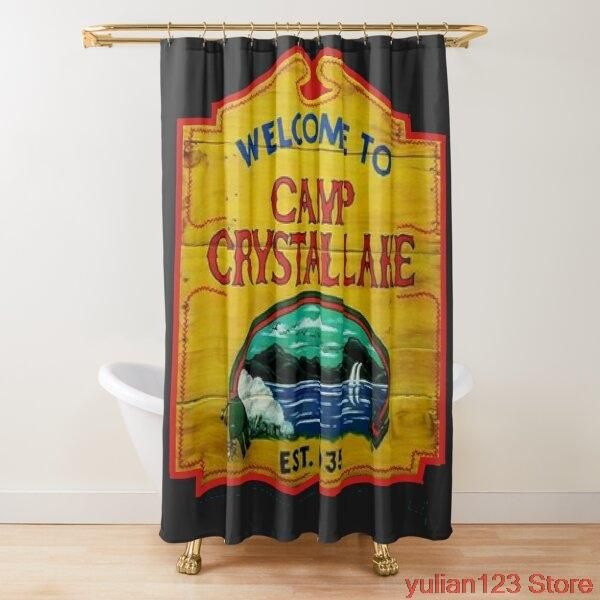 camp crystal lake shower curtains frabic waterproof polyester bath curtain with hooks
camp crystal lake shower curtains frabic waterproof polyester bath curtain with hooks
