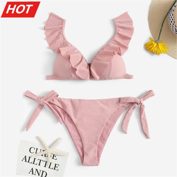 ruffle bikini women solid swimwear bow swimsuit brazilian biquini push up bikinis pad bathing suit pink mujer micro beach women's, White;black
ruffle bikini women solid swimwear bow swimsuit brazilian biquini push up bikinis pad bathing suit pink mujer micro beach women's, White;black