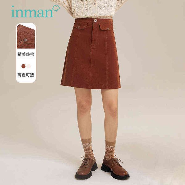 inman autumn winter skirt women vintage style decorative pockets minimalist art slim a-line female bottoms 211120, Black
inman autumn winter skirt women vintage style decorative pockets minimalist art slim a-line female bottoms 211120, Black
