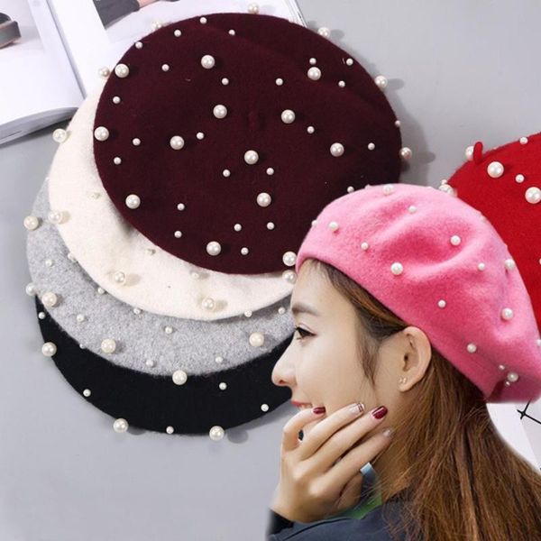 beanies french beret hat women girls princess pearl woolen berets plain beanie autumn winter warm wool street hats caps cap
beanies french beret hat women girls princess pearl woolen berets plain beanie autumn winter warm wool street hats caps cap