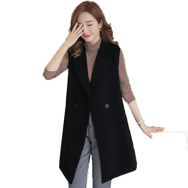 women's vests elegant suit vest female spring autumn sleeveless long jacket large size 3xl ladies a48, Black;white
women's vests elegant suit vest female spring autumn sleeveless long jacket large size 3xl ladies a48, Black;white