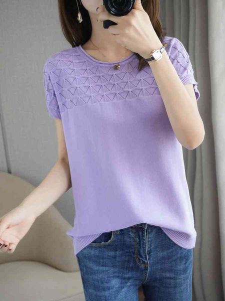 women's t-shirt casual pure cotton shirt and short sleeve, female sweater with round collar, plus size, summer, , 2021, White
women's t-shirt casual pure cotton shirt and short sleeve, female sweater with round collar, plus size, summer, , 2021, White