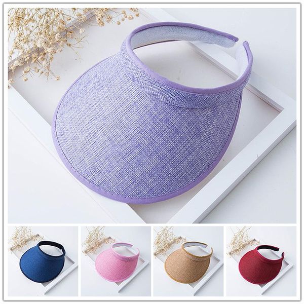 wide brim hats arrival summer casual empty caps sunhats fashion solid baseball cap outdoors sun breathable visor hat, Blue;gray
wide brim hats arrival summer casual empty caps sunhats fashion solid baseball cap outdoors sun breathable visor hat, Blue;gray