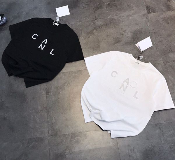 brand t shirt and polos concave convex steel seal same color letters simple couple short sleeve three-dimensional laser, White
brand t shirt and polos concave convex steel seal same color letters simple couple short sleeve three-dimensional laser, White