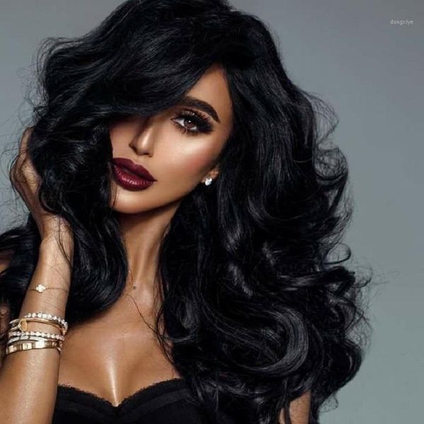 peruvian human hair wigs wet and wavy lace part front wig 150% density for black women remy glueless frontal natural long wig1, Black;brown
peruvian human hair wigs wet and wavy lace part front wig 150% density for black women remy glueless frontal natural long wig1, Black;brown