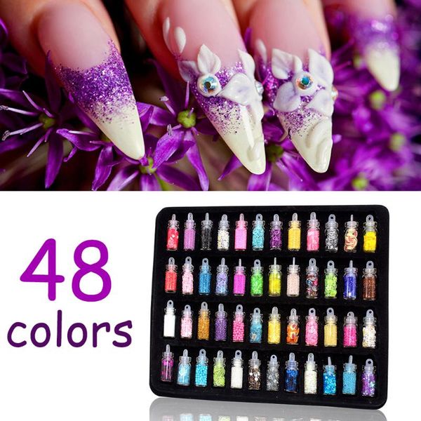 nail art decorations 48 colors diy sequins shinny powder decor shiny beads glitter pigment flakes polish tools manicure ornament, Silver;gold
nail art decorations 48 colors diy sequins shinny powder decor shiny beads glitter pigment flakes polish tools manicure ornament, Silver;gold
