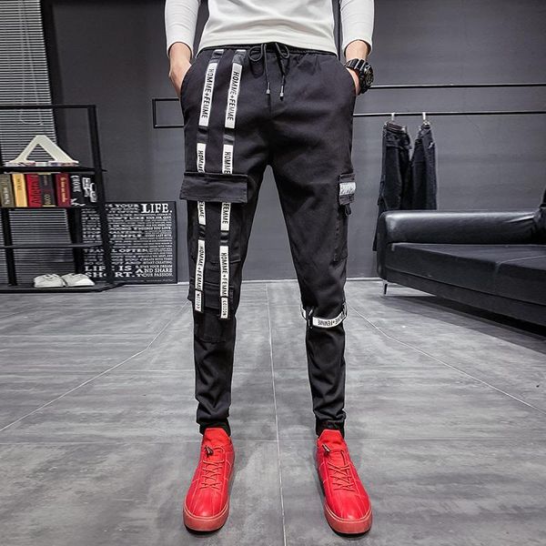 spring and autumn men's trousers slim casual pants trend fashion men overalls trouswers male, Black
spring and autumn men's trousers slim casual pants trend fashion men overalls trouswers male, Black