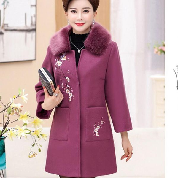 women's wool & blends casual blend ladies coat patchwork pockets embroidery jacket single breasted korean womens fashion, Black
women's wool & blends casual blend ladies coat patchwork pockets embroidery jacket single breasted korean womens fashion, Black