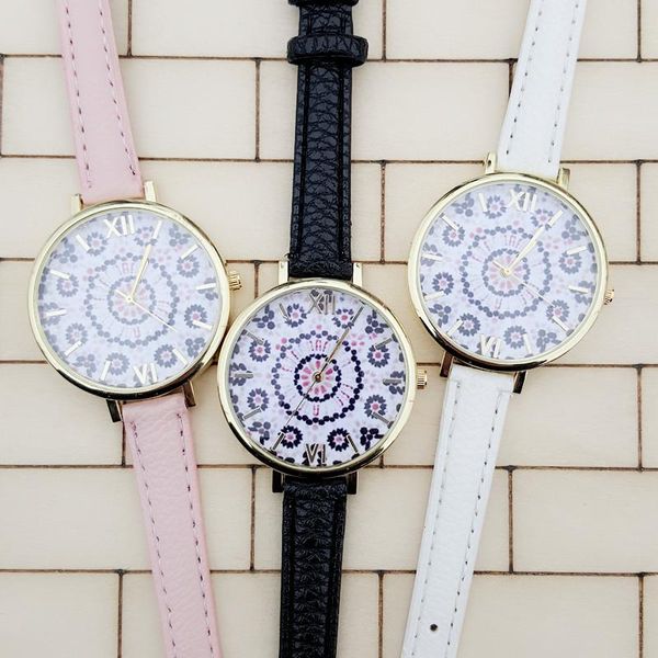 wristwatches 2021 est bohemian strap watch, little flower daisy pattern dial thin slim leather band women dress quartz watch geneva, Slivery;brown
wristwatches 2021 est bohemian strap watch, little flower daisy pattern dial thin slim leather band women dress quartz watch geneva, Slivery;brown