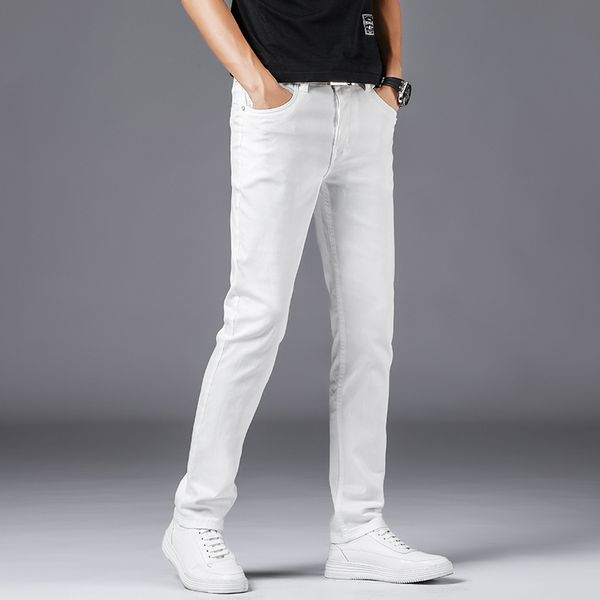 jeans straight slim stretch long pants men's youth white fashion leisure spring and autumn, Blue
jeans straight slim stretch long pants men's youth white fashion leisure spring and autumn, Blue