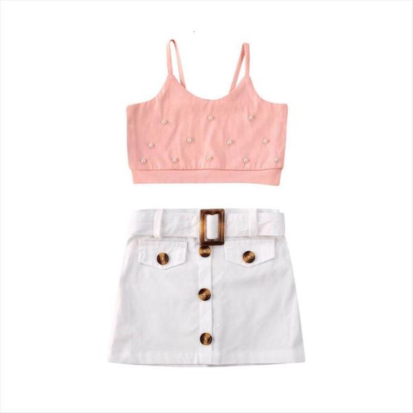 lovely kid baby girls clothes sets sleeveless pearl crop white mini skirts 2pcs outfit set sundress summer
lovely kid baby girls clothes sets sleeveless pearl crop white mini skirts 2pcs outfit set sundress summer