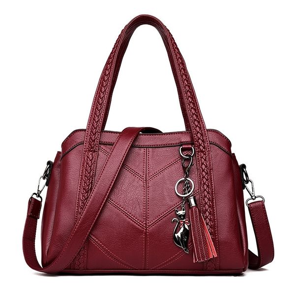 2020 new middle-aged mother's bag simple handbag fashionable soft leather large capacity single shoulder woven women's bag messeng
2020 new middle-aged mother's bag simple handbag fashionable soft leather large capacity single shoulder woven women's bag messeng