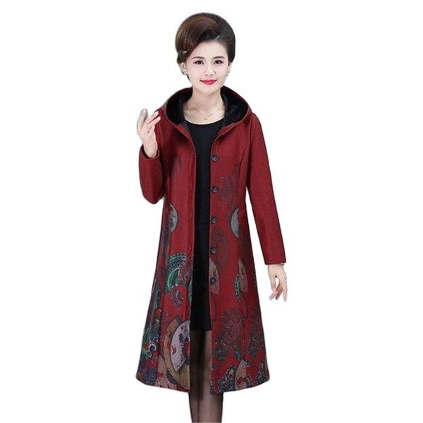 women's trench coats high-end elegant windbreaker mid-length autumn winter coat middle-aged elderly ladies print outerwear 5xl, Tan;black
women's trench coats high-end elegant windbreaker mid-length autumn winter coat middle-aged elderly ladies print outerwear 5xl, Tan;black