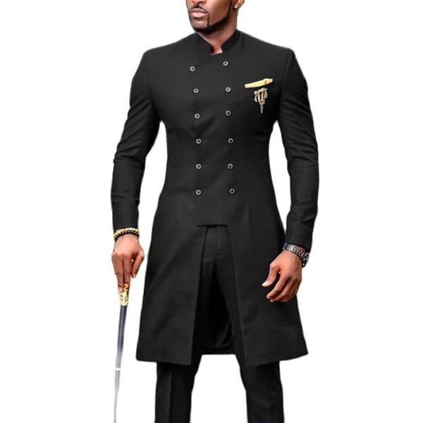 men's suits & blazers jeltoin design black men long coat pant suit stand collar prom for man costume mariage homme 2 pcs formal, White;black
men's suits & blazers jeltoin design black men long coat pant suit stand collar prom for man costume mariage homme 2 pcs formal, White;black