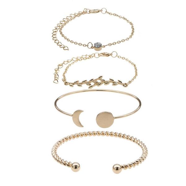 decorative objects & figurines four-piece bracelet set with thin chain leaves alex vines crescent full moon shape girl's hand ornament
decorative objects & figurines four-piece bracelet set with thin chain leaves alex vines crescent full moon shape girl's hand ornament