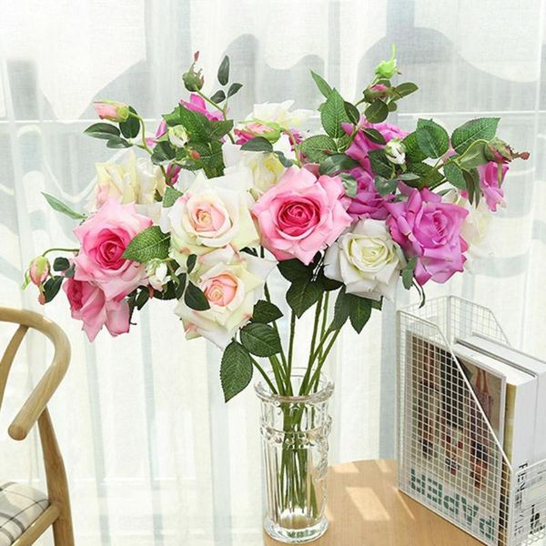 decorative flowers & wreaths 1pc artificial flower single tri-folded rose silk plastic garden diy party wedding festival craft desk home dec
decorative flowers & wreaths 1pc artificial flower single tri-folded rose silk plastic garden diy party wedding festival craft desk home dec