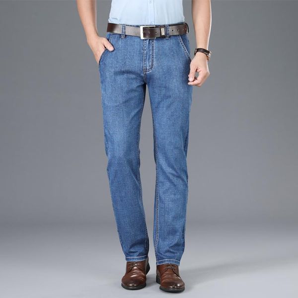 men's jeans quanbo classic 5-pocket relaxed fit cotton jean 2021 summer men thin comfortable breathable denim trousers, Blue
men's jeans quanbo classic 5-pocket relaxed fit cotton jean 2021 summer men thin comfortable breathable denim trousers, Blue