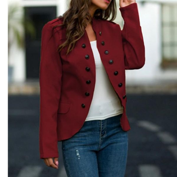 women's jackets 2021 autumn female jacket fashion woman tweed irregular casual solid color stand-up collar buttoned retro coat, Black;brown
women's jackets 2021 autumn female jacket fashion woman tweed irregular casual solid color stand-up collar buttoned retro coat, Black;brown