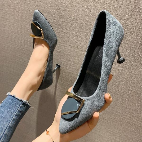 dress shoes women woman pumps high heels casual 2021 spring pointed toe metal buckle sip on ladies female, Black
dress shoes women woman pumps high heels casual 2021 spring pointed toe metal buckle sip on ladies female, Black