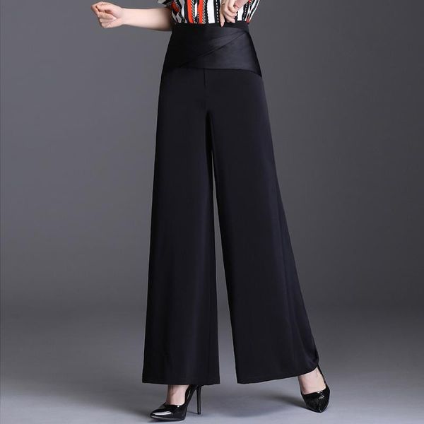 women's pants & capris summer elegant wide leg women high waist office lady black plus size vintage loose zipper long trousers sashes, Black;white
women's pants & capris summer elegant wide leg women high waist office lady black plus size vintage loose zipper long trousers sashes, Black;white