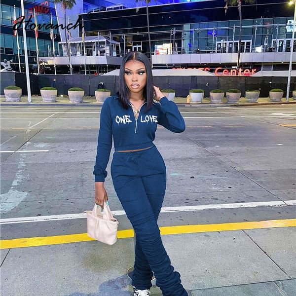 women's two piece pants hovanch letter embroidery casual zipper lapel sweatshirt + ruffle 2pcs 2021 winter fashion street suit, White
women's two piece pants hovanch letter embroidery casual zipper lapel sweatshirt + ruffle 2pcs 2021 winter fashion street suit, White