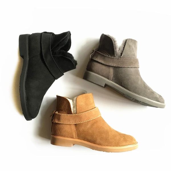 boots fashion luxury women winter sheep genuine leather snow female ankle warm shoes with natural fur, Black
boots fashion luxury women winter sheep genuine leather snow female ankle warm shoes with natural fur, Black
