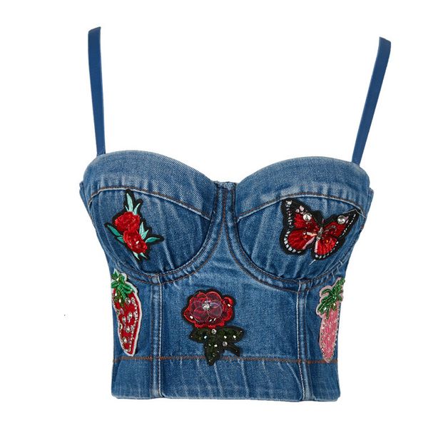 bras sets korean girl style denim tank- women's fashionable waistcoat b892, Red;black
bras sets korean girl style denim tank- women's fashionable waistcoat b892, Red;black