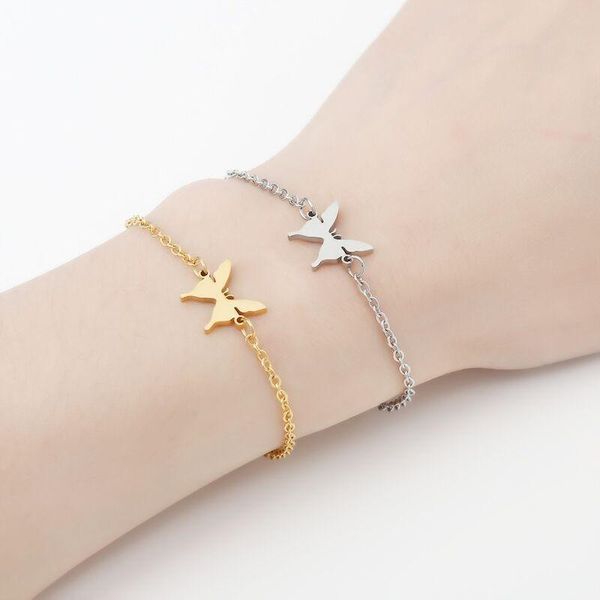 fashion stainless steel butterfly bracelet for women charm jewelry bracelets, Golden;silver
fashion stainless steel butterfly bracelet for women charm jewelry bracelets, Golden;silver