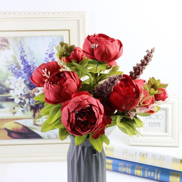 decorative flowers & wreaths 13pcs artificial peony silk fake flower peonies for home el decor diy wedding decoration
decorative flowers & wreaths 13pcs artificial peony silk fake flower peonies for home el decor diy wedding decoration