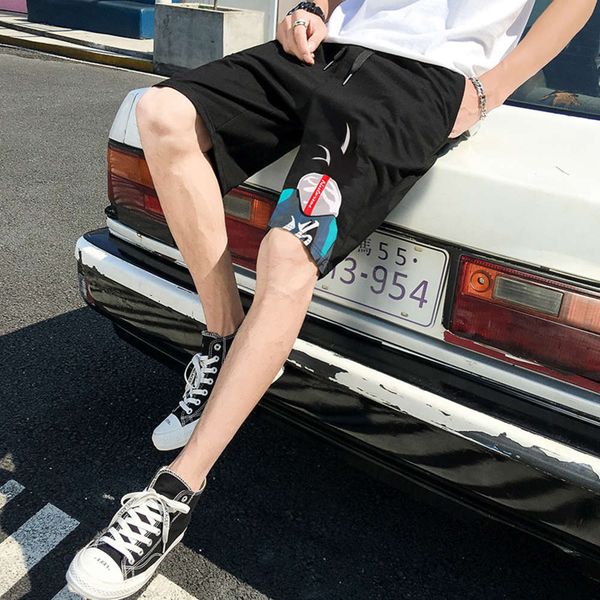 men's shorts summer shorts, men's sports capris, guard large underpants, casual loose pants, beach pants, White;black
men's shorts summer shorts, men's sports capris, guard large underpants, casual loose pants, beach pants, White;black