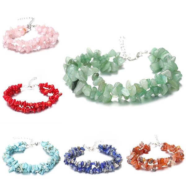 charm bracelets fashion natural bracelet handmade crystal gravel beads diy irregular jewelry accessories christmas gift for women men, Golden;silver
charm bracelets fashion natural bracelet handmade crystal gravel beads diy irregular jewelry accessories christmas gift for women men, Golden;silver