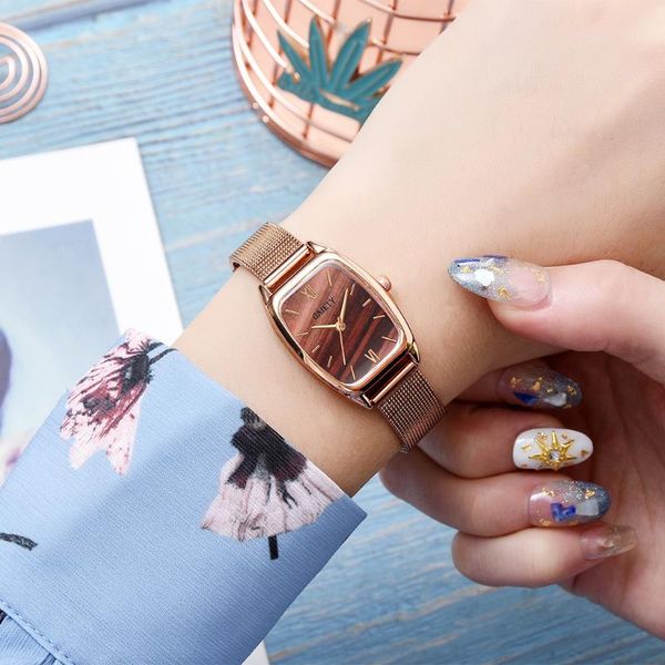 wristwatches gaiety women's watches luxury rose gold ladies watch simple rectangle quartz wristwatch marble clock, Slivery;brown
wristwatches gaiety women's watches luxury rose gold ladies watch simple rectangle quartz wristwatch marble clock, Slivery;brown