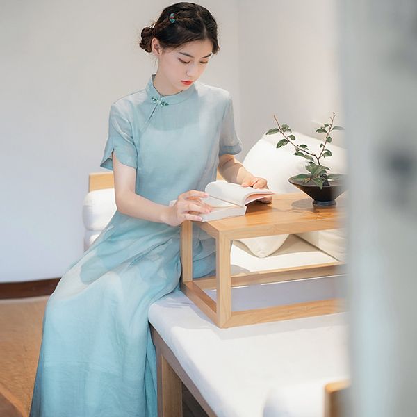 luxury casual dresses summer cheongsam republic of china style girls improved drs temperament l3211 lan song, Black;gray
luxury casual dresses summer cheongsam republic of china style girls improved drs temperament l3211 lan song, Black;gray