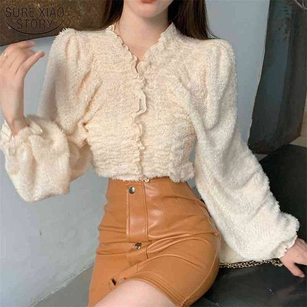 spring korean loose v-neck lantern sleeve shirt french sweet lace blouse pleated long women chemisier femme 210421, White
spring korean loose v-neck lantern sleeve shirt french sweet lace blouse pleated long women chemisier femme 210421, White