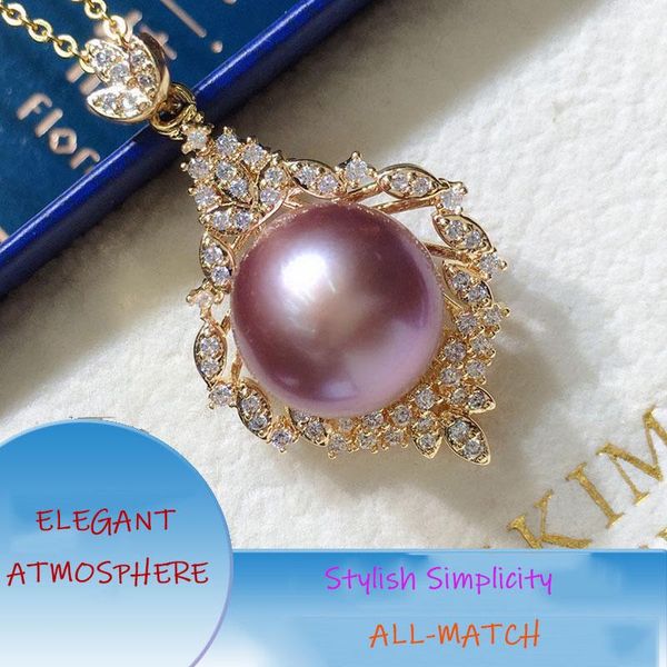 pendant necklaces luxury natural large-particle purple pearl necklace simplicity elegant atmosphere clavicle chain fashion all-match, Silver
pendant necklaces luxury natural large-particle purple pearl necklace simplicity elegant atmosphere clavicle chain fashion all-match, Silver