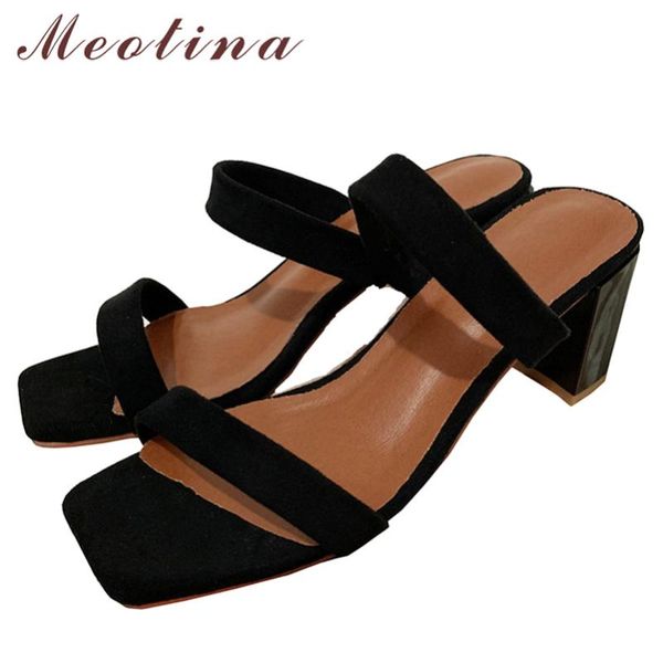 meotina slippers women shoes genuine leather sandals thick heel narrow band slides square toe ladies footwear summer black 40
meotina slippers women shoes genuine leather sandals thick heel narrow band slides square toe ladies footwear summer black 40
