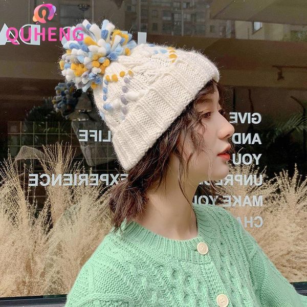 beanie/skull caps quheng color ball woolen hat fashion all-match woman autumn and winter warm ear protection knitted m171, Blue;gray
beanie/skull caps quheng color ball woolen hat fashion all-match woman autumn and winter warm ear protection knitted m171, Blue;gray