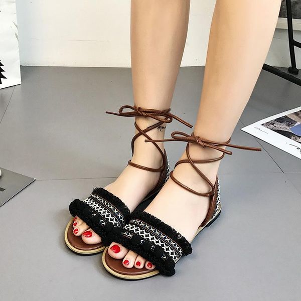 classics fashion rome gladiator women sandals ankle strap square heel summer flat shoes, Black
classics fashion rome gladiator women sandals ankle strap square heel summer flat shoes, Black