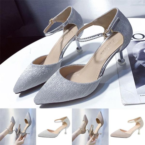 dress shoes high heels sandals women summer fashion womens button silver heel tip fine-heeled party simple comfort shoe, Black
dress shoes high heels sandals women summer fashion womens button silver heel tip fine-heeled party simple comfort shoe, Black