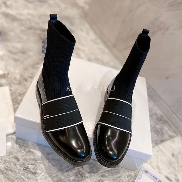 boots brand women ankle genuine leather autumn winter female short stretch fabric round toe ladies shoes botas 2021, Black
boots brand women ankle genuine leather autumn winter female short stretch fabric round toe ladies shoes botas 2021, Black