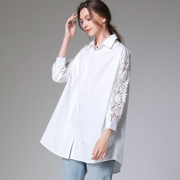 big yards dresses women's 2021 autumn large simple temperament design embroidery shirt 7629
big yards dresses women's 2021 autumn large simple temperament design embroidery shirt 7629
