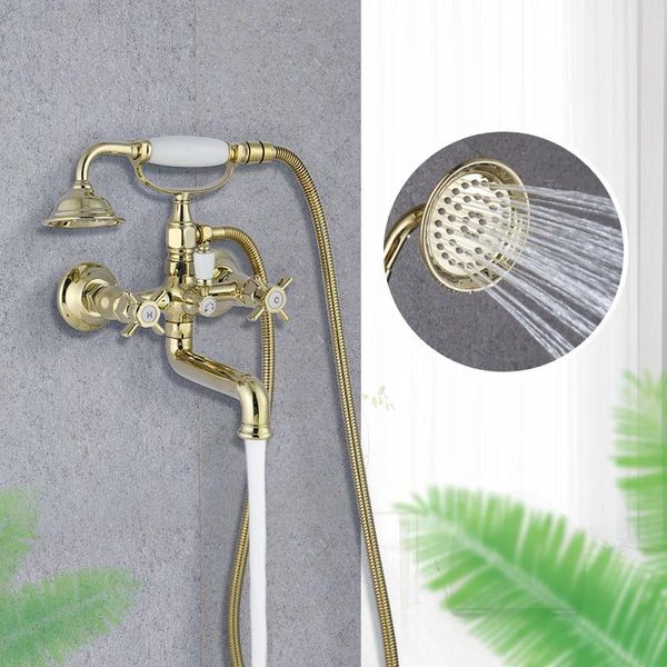 bathroom shower sets wall mounted luxury brass bathtub faucet set european retro gold complete cold water 2 function
bathroom shower sets wall mounted luxury brass bathtub faucet set european retro gold complete cold water 2 function