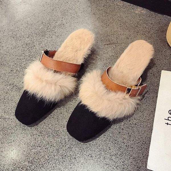 slippers b3 ladies square toes flock slingback shoes woman thick heels shoe women spring autumn leisure faux fur slides, Black
slippers b3 ladies square toes flock slingback shoes woman thick heels shoe women spring autumn leisure faux fur slides, Black