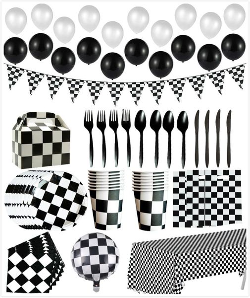 disposable dinnerware race car checkered party supplies decoration kit black white lattice banner balloons tablecloth tableware birthday
disposable dinnerware race car checkered party supplies decoration kit black white lattice banner balloons tablecloth tableware birthday